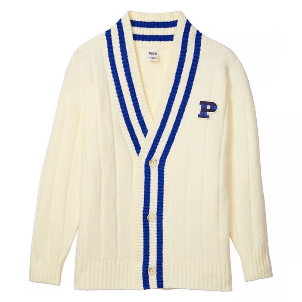 NWT Victoria Secret PINK varsity cardigan, size medium